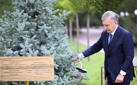 O‘zbekiston va Germaniya: Do‘stlik va ishonch timsoli – Ko‘ksaroydagi tarixiy nihol